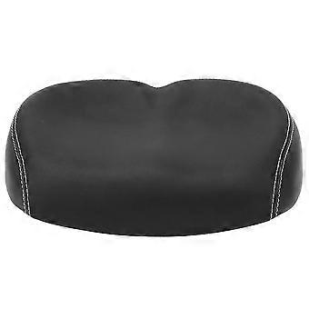 PU Leather Bicycle Saddle Widen Comcompatible withtable Breathable Damping Soft Bike Seat CushionBlack
