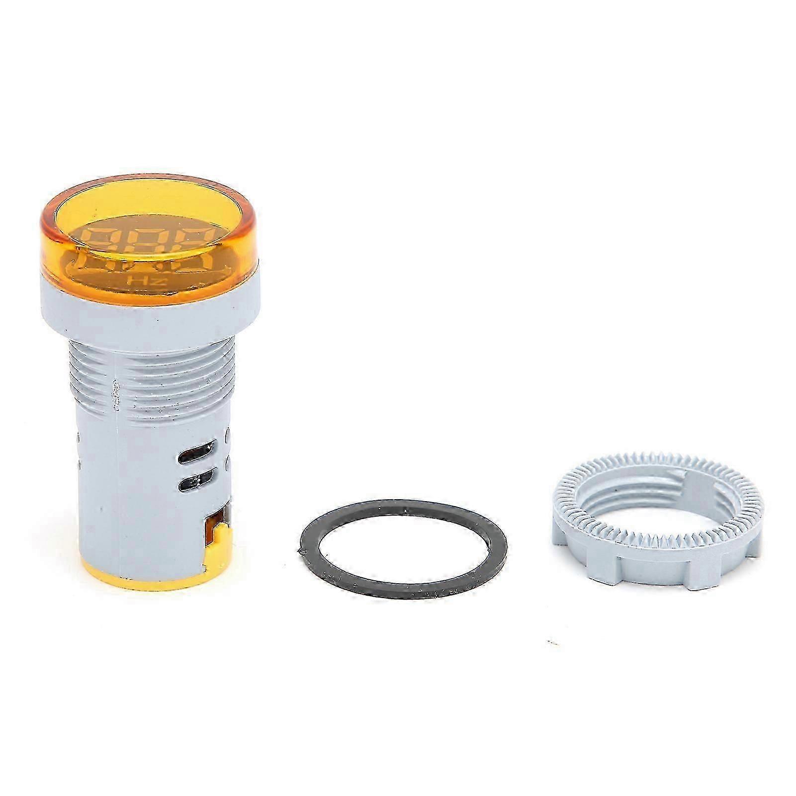 AD16?22DHZ Frequency Meter 20~75Hz Frequency Indicator Light Panel Meter MonitorYellow