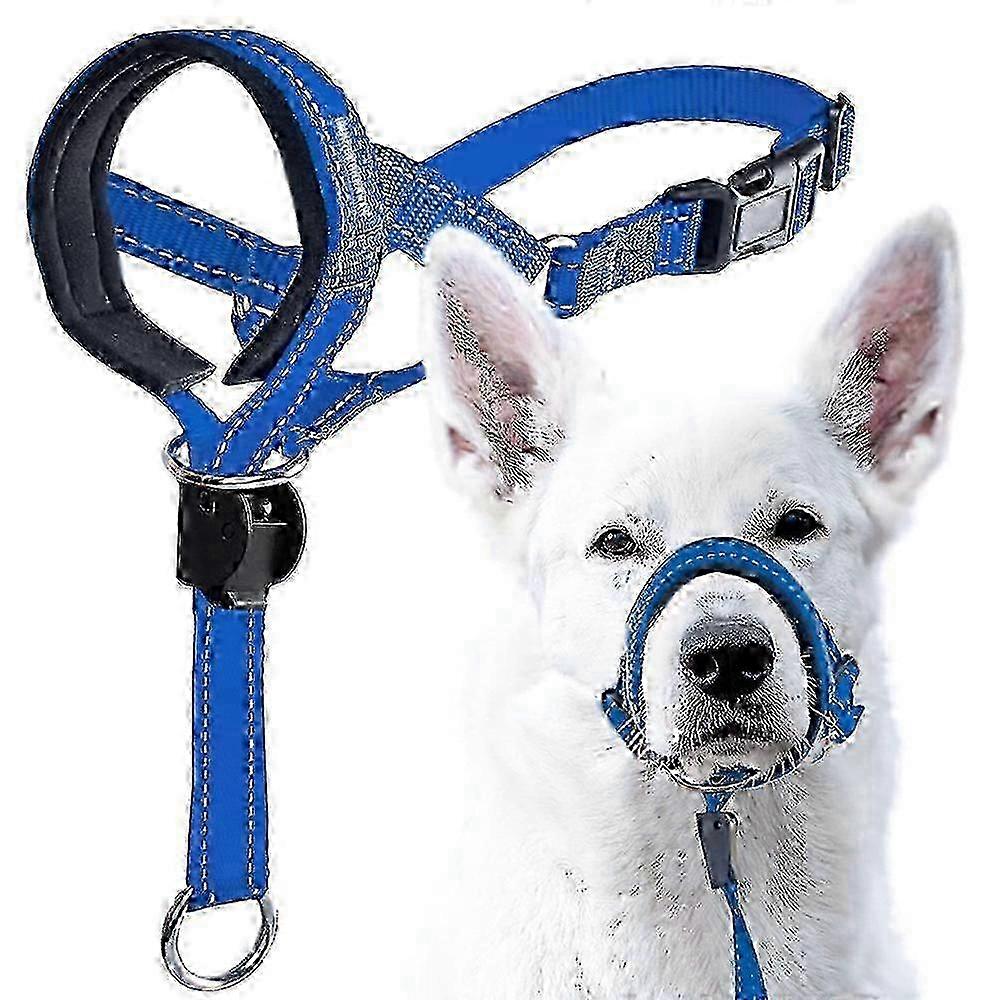 Breathable Adjustable Dog Muzzle With Reflective Trim