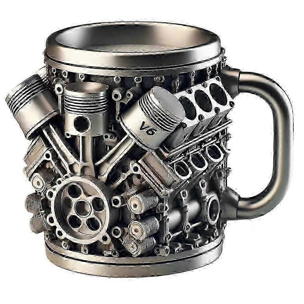 Engine-Themed Resin Mug 350ml