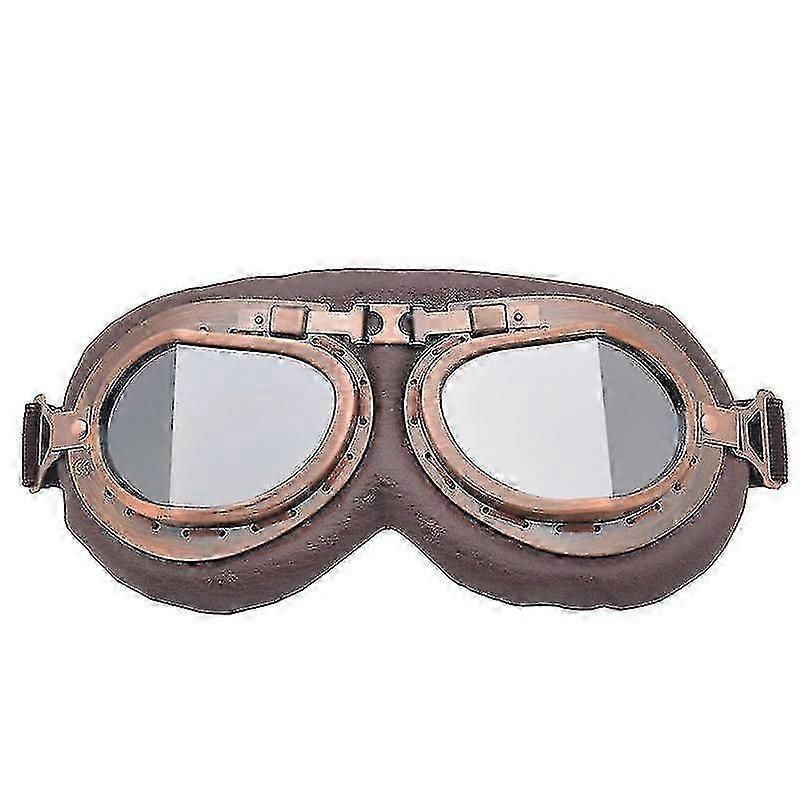 Retro Leather Aviator Goggles