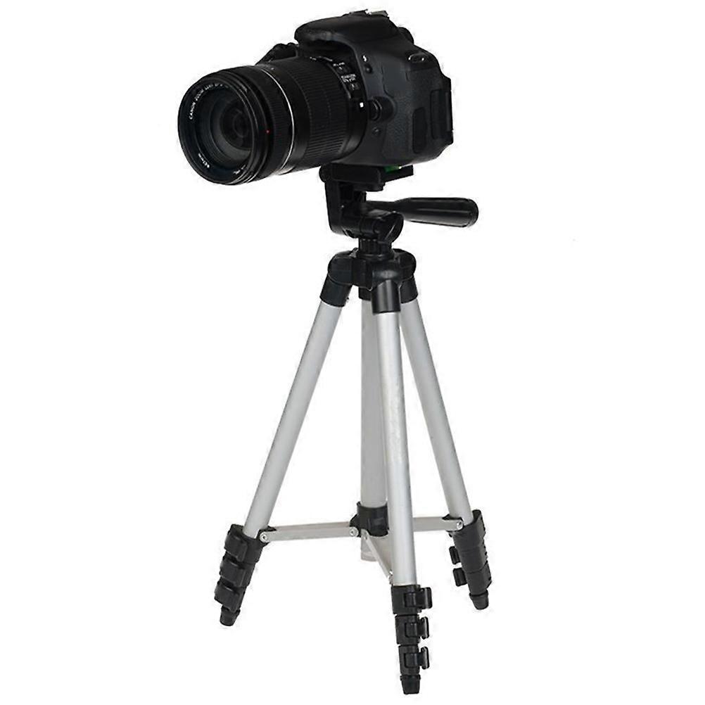 Camera Tripod Stand Holder Adjustable for Photographing 3Pcs Silver