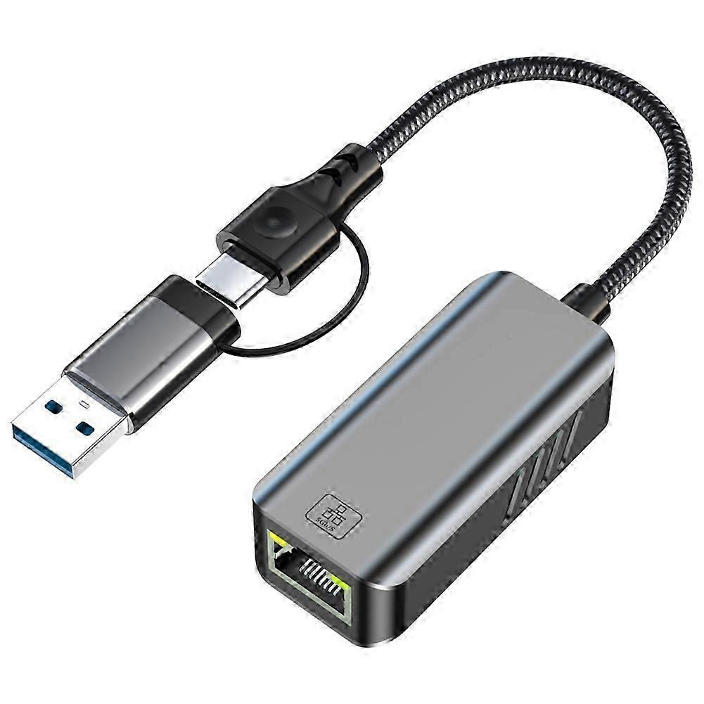 5Gbps Portable USB-C RJ45 Adapter