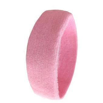 Tiaras atléticas Faixas de cabelo elásticas respiráveis para exercícios Fitness Ciclismo Ao ar livre rosa