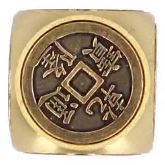 Metal Figertip Rotating Cube Embossed 6 Sided Anti Anxiety Stress Relief Brass Fingertip Gyroscop Desktop Toy for Kid Adults