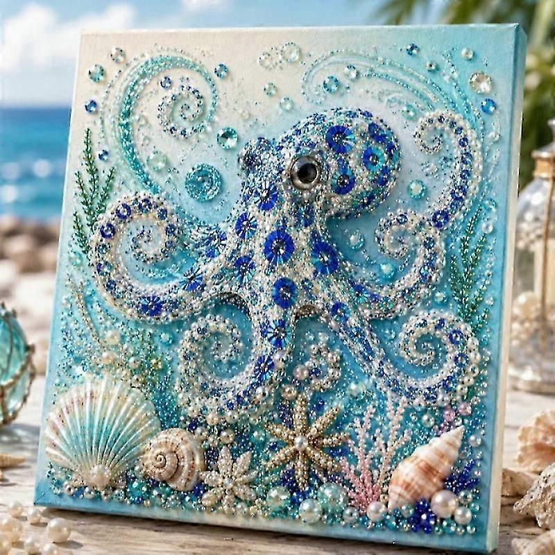 20x20cm Coastal Octopus Pearl Kit