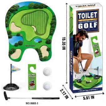 Toilet Golf Set, Mini Putting Game for Bathroom Novelty Gifts