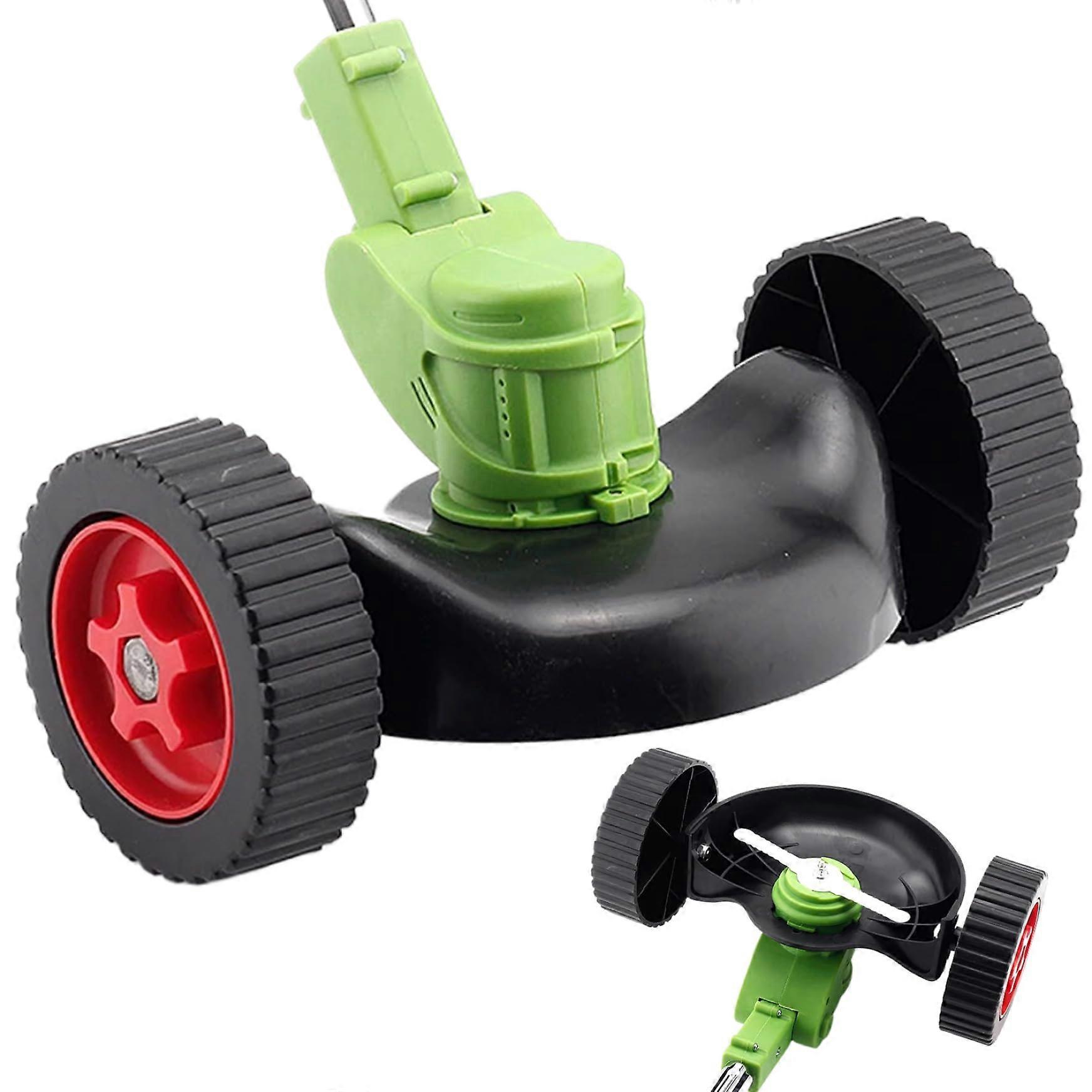 Universal String Trimmer Wheel Attachment compatible with Weed Eater, Enhanced Stability Walk Behind Design