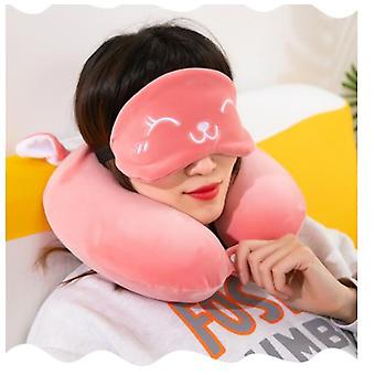 Head Strap Sleep Mask Travel Pillows Reviews 2-in-1 Travel Pillow