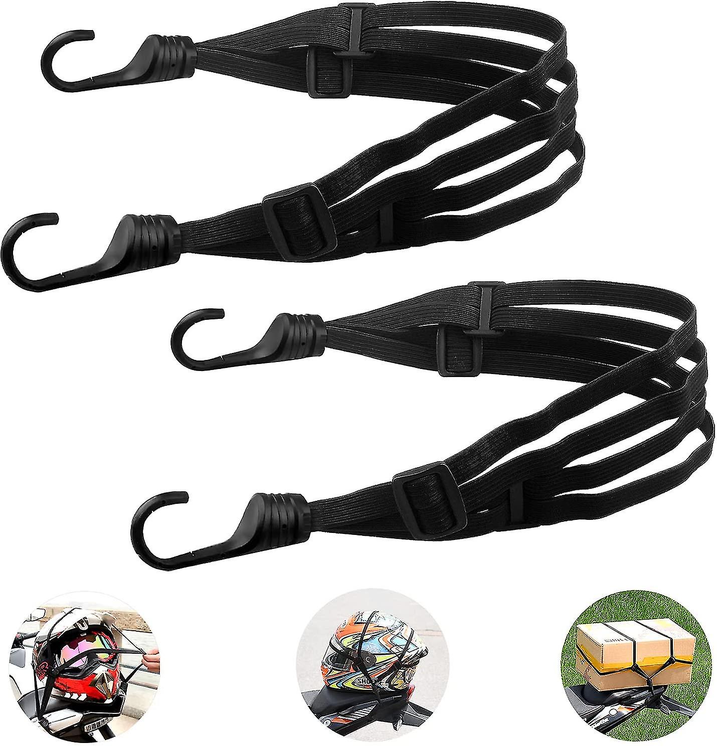 2 Pieces Luggage Rack Strap, Elastic Strap Expander With Hook, Short Straps