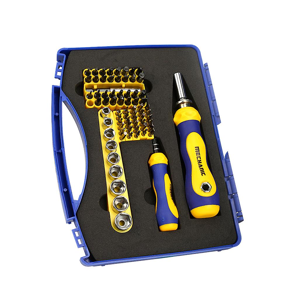 Mechanic Mt-7401 74 In 1 Precision Magnetic Bits Screwdriver Set Clock Notebook Phone Repair Screw Driver Smart Home Tools Kit