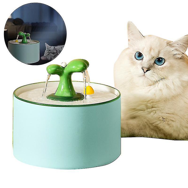 Ceramic Cat Water Dispenser Silent Automatic Pet Circulating Water Fountain Mobile Cat Dog Drinking Water Bowl