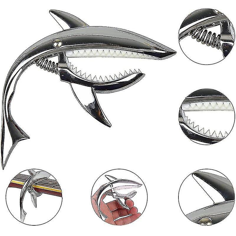 Metal Capo Shark Shape Guitar Instrument Accessories