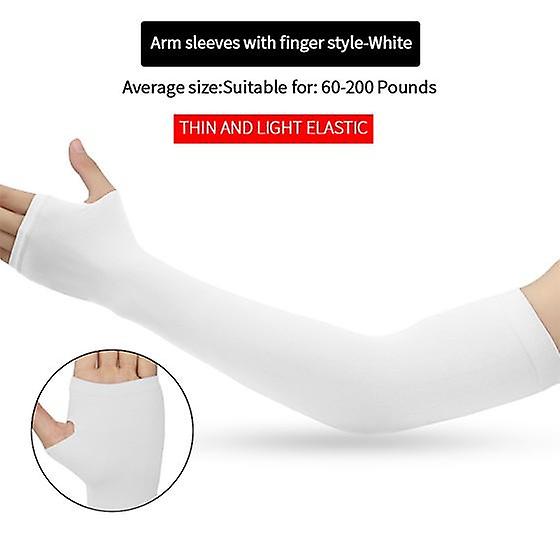 Arm Sleeves Ice Fabric Breathable Quick Dry Running Sportswear Sun Uv Protection