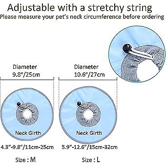 Collare Elisabettiano Per Gatti E Cani Piccoli - Cono Protettivo Regolabile In Feltro Morbido