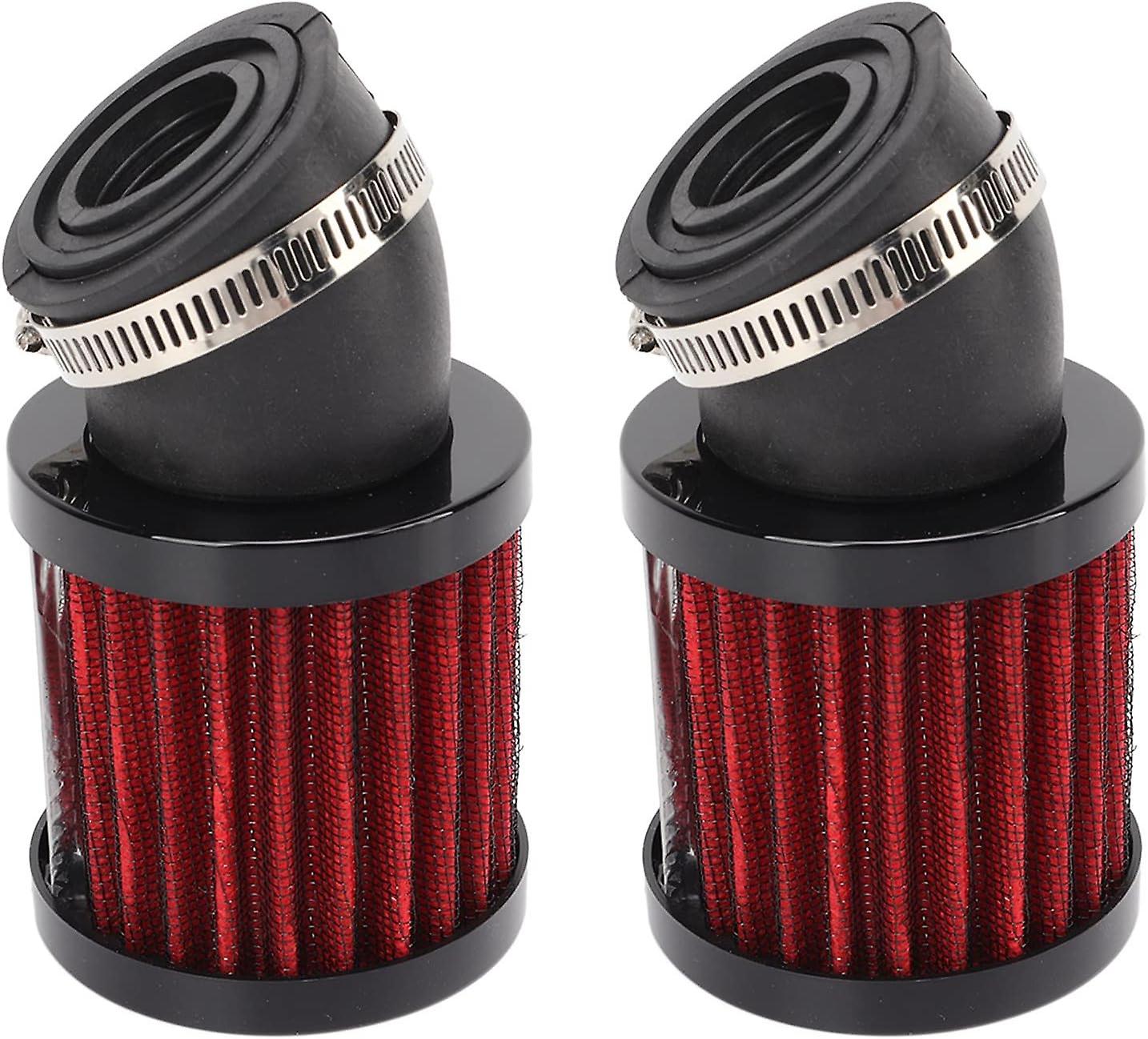 Motorcycle Air Filter, 45 Easy Folding, Durable Performance, Motorcycle Air Intake Filter, Firm Structure, Motorcycle Double-layer Steel Mesh (black R