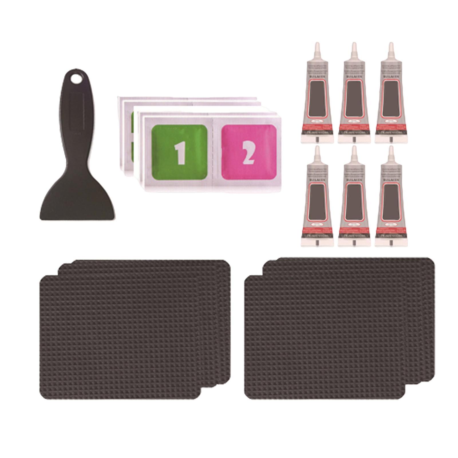 Trampoline Patch Kit Replacement Waterproof Big Holes Trampoline Accessories Rectangular  6 Patches