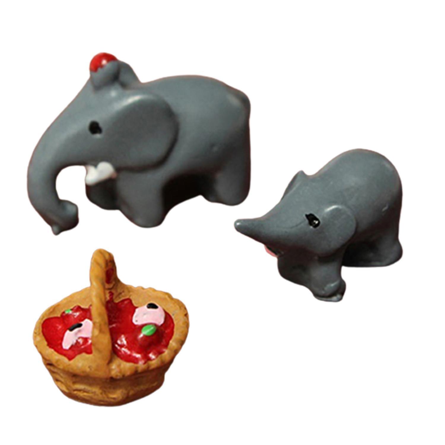 3Pcs/Set Anime Figurine High Simulation Decorative Mini Action Figure DIY Accessories for Garden