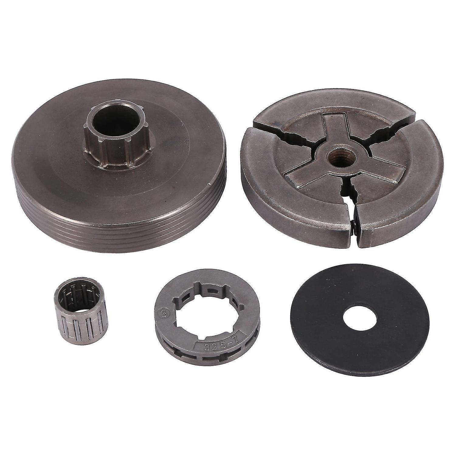 Clutch Drum & Clutch & Sprocket Rim & Needle Fit Compatible with Chainsaw 4500 5200 5800