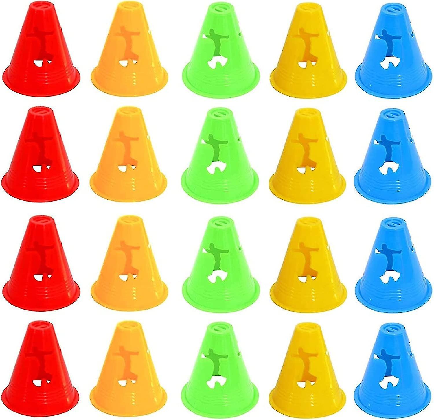 20pcs Childrens Training Cones, Traffic Cones,childrens Multifunctional Cones, Roller Skating Obstac