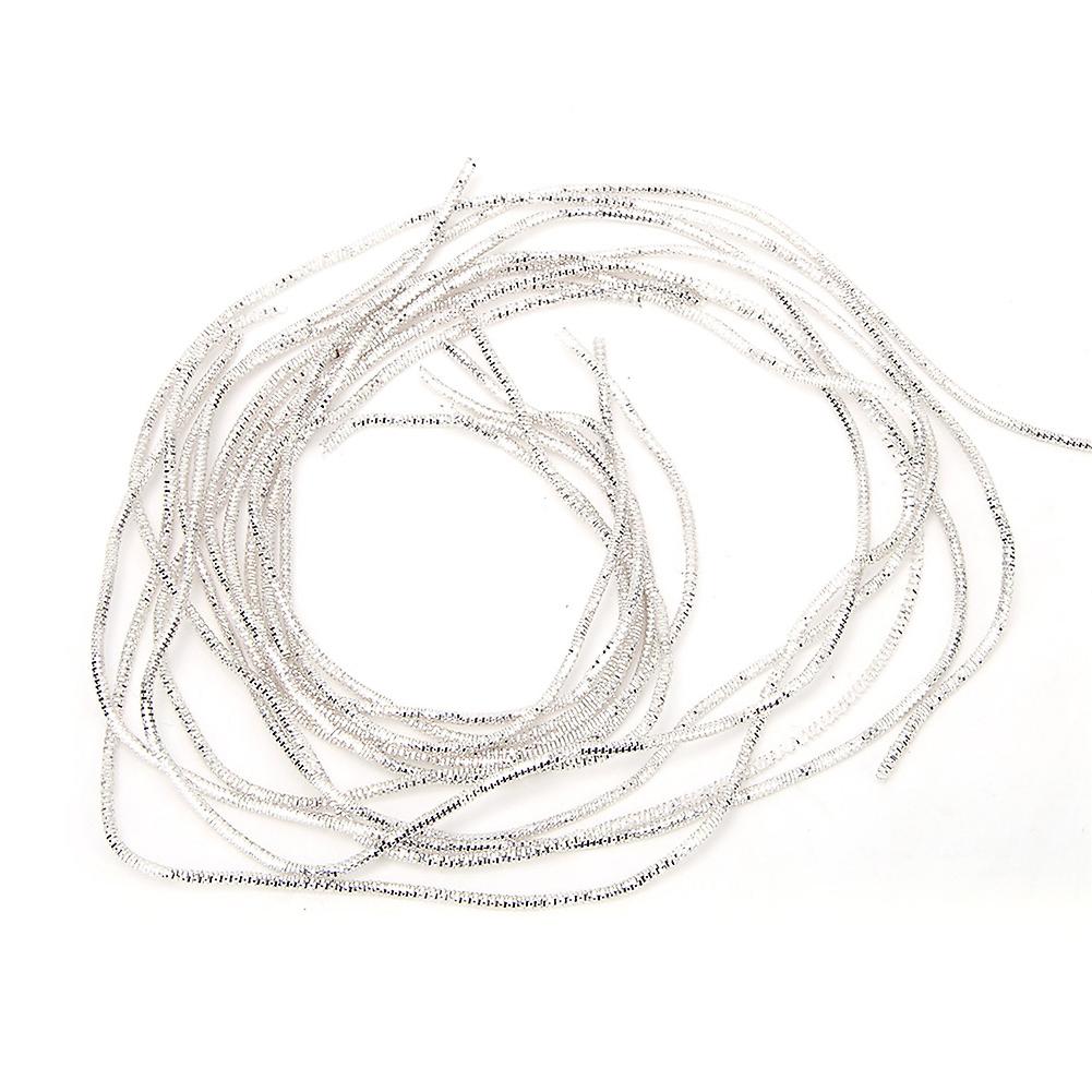 Embroidery Thread Copper Wire Sewing Stitching Gloss 1.5mm  Dia. Manual DIY StringSilver