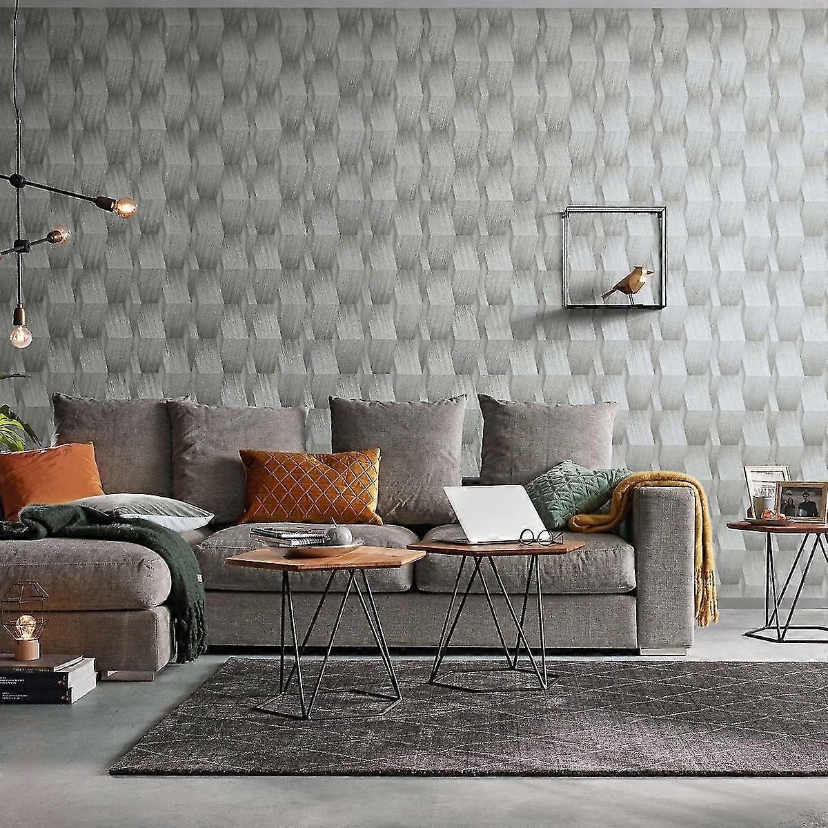 3D Effect Geometric Wallpaper Erismann