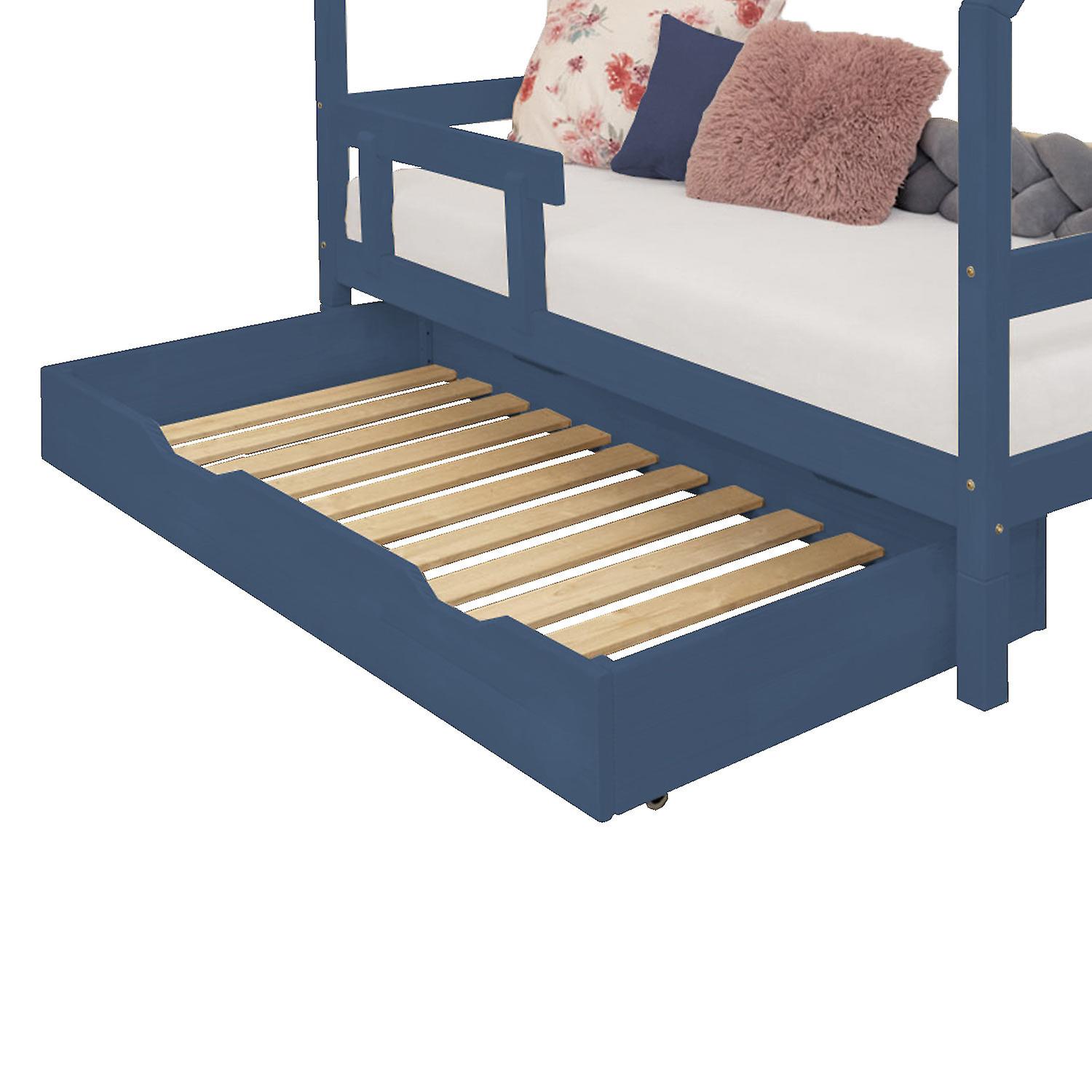 Bed Drawer 120 x 190 with bed frame BUDDY - navy blue