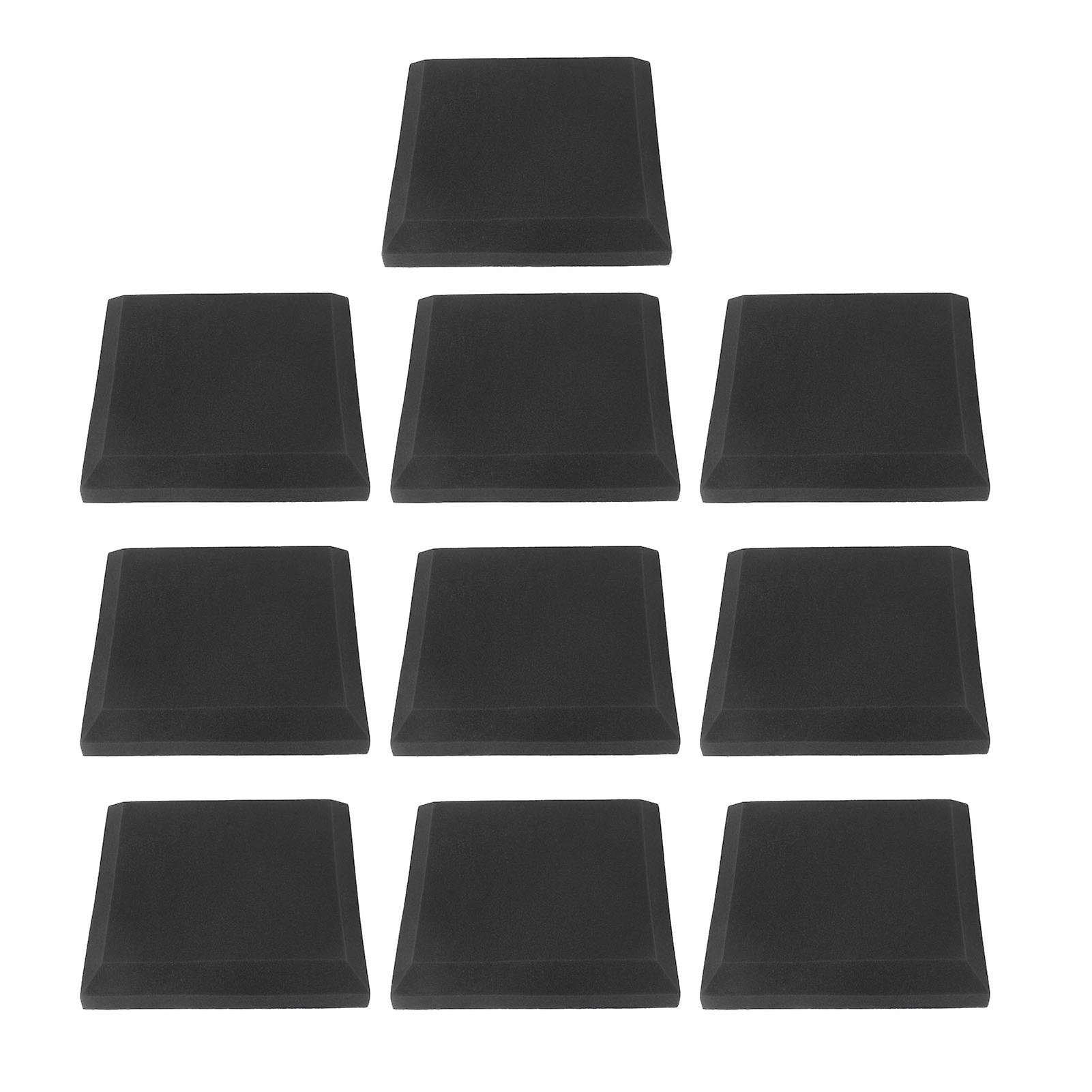 10Pcs Sound Proof Foam Panels Flame Retardant Soft Gray Absorb Sound Acoustic Foam