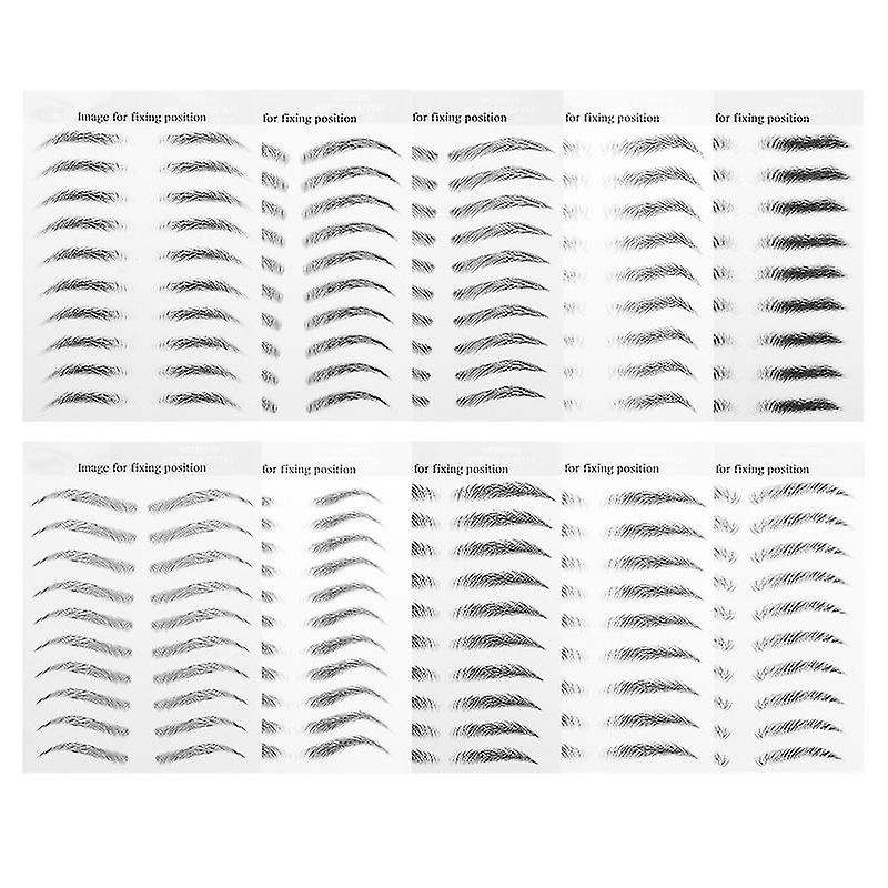10pcs Eyebrow Tattoos Stickers