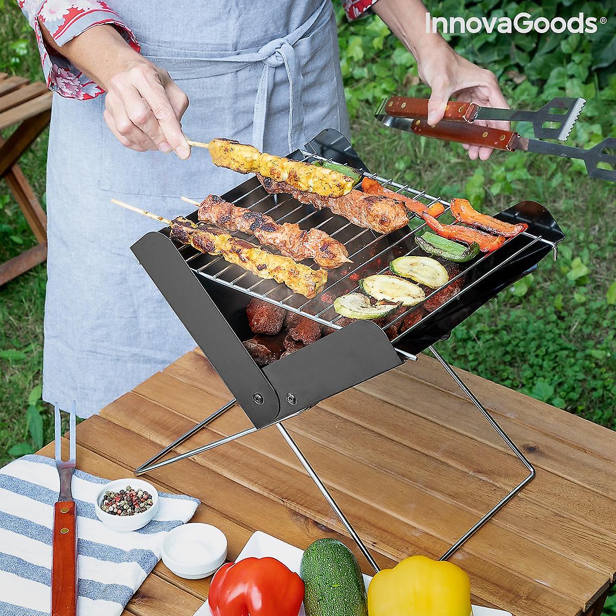 Mini Foldable Portable Charcoal Grill Foldecue InnovaGoods