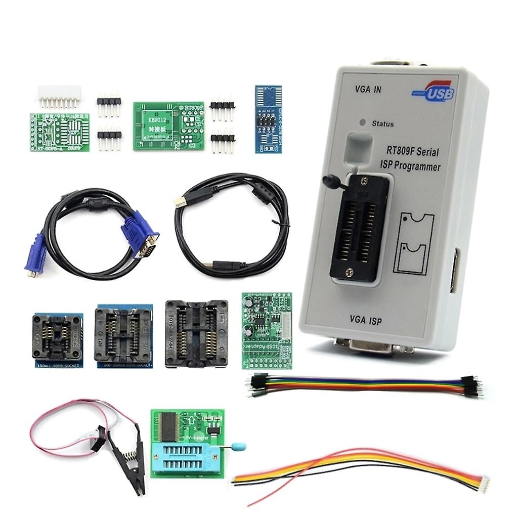 Adaptateur 1.8v + SOP8 Test Cip + Câble EDID + ICSP Bios Programmateur universel RT809F