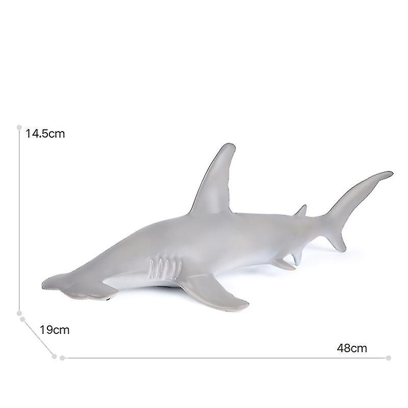 Simulated Marine Life Model Toy Ornaments Large Soft Rubber Simulation Great White Shark Model Toy