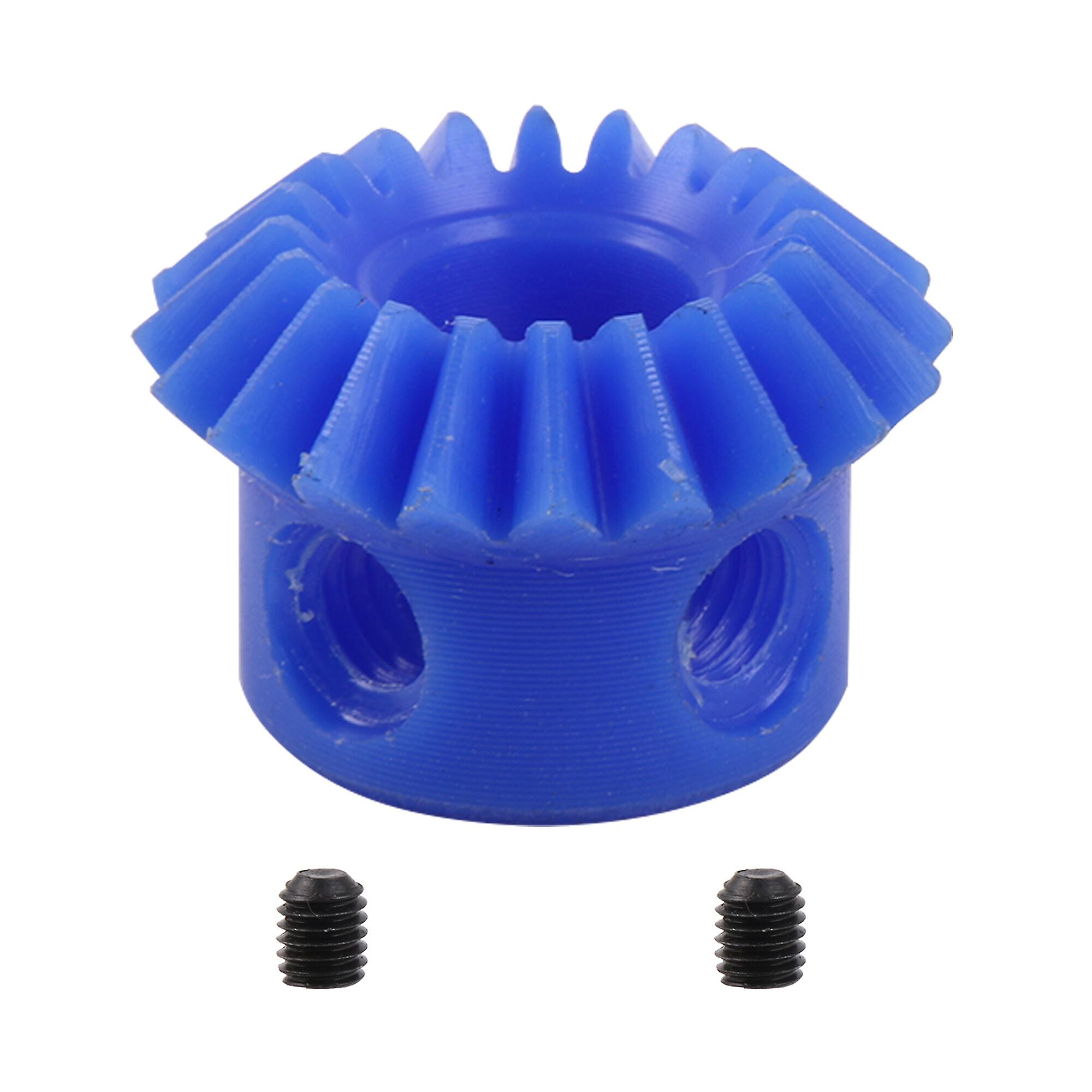 Tapered Bevel Pinion Gear 1 Module 20 T M8 for Hardware 1:1 Blue Nylon