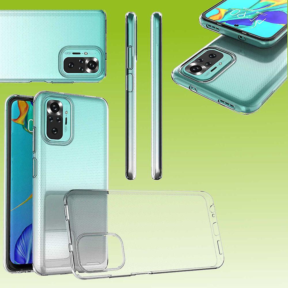 适用于小米红米 Note 10 Pro 硅胶保护套 TPU 保护膜透明包套配件新