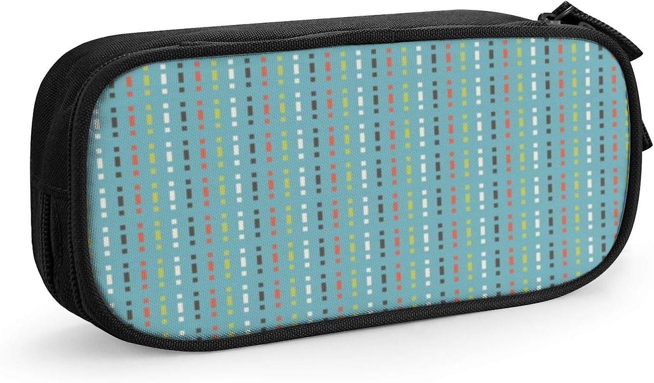 אמצע המאה פסים שרימפס לוח קלמר מקרה עיפרון פאוץ' תיבת עיפרון נייר מכתבים מארגן תיק איפור קוסמטי קיבולת גבוהה עבור משרד בית הספר Supplie