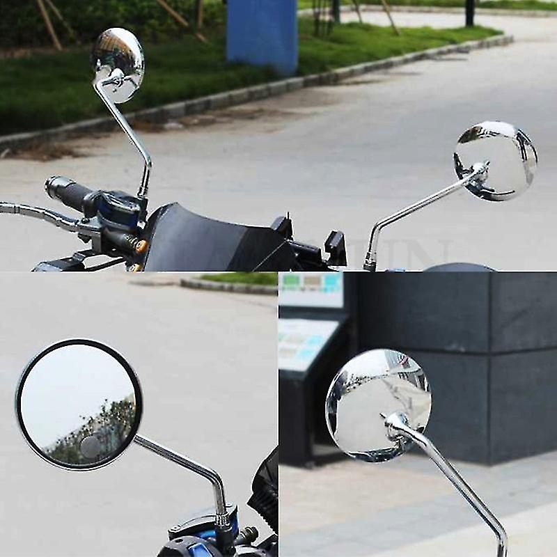 Espejo Retrovisor De Manguera Larga, Espejo Gran Angular Ajustable Para Motocicleta