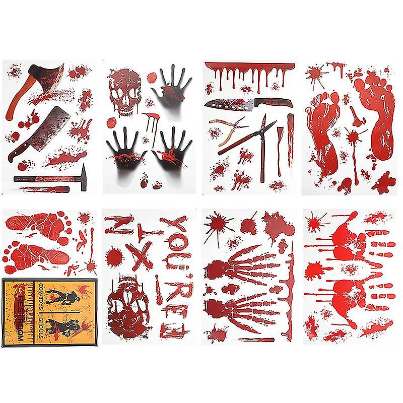 8pcs Wall Sticker For Halloween Decorations