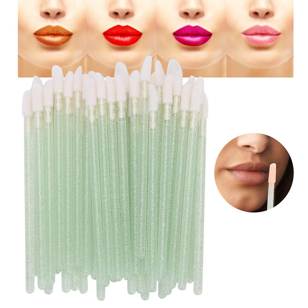 100pcs Disposable Lip & Lash Brushes Cotton Swab Makeup Tool