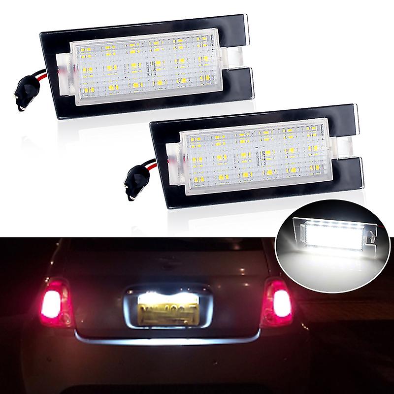 2pcs For Jeep Cherokee 2014-2020 High Brightness White Led License Plate Light Number Plate Lamp