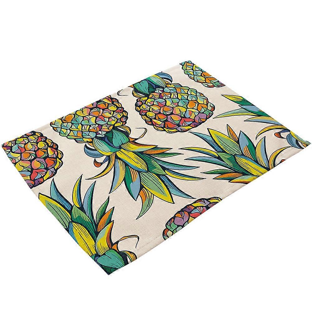 Tropical Plant Pattern Placemat Dining Kitchen Heat Insulation Table Cloth Mat (MP0048-1)