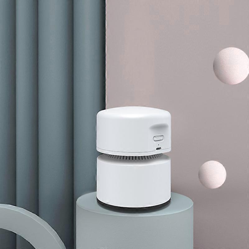 Desktop Vacuum Cleaner, Mini Table dust Sweeper Energy Saving,(White)