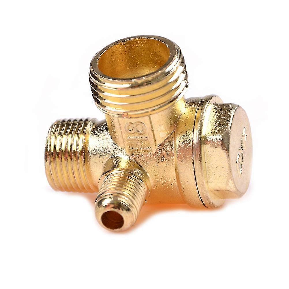 3-port Brass Male Threaded Check Valve Connector Tool For Air Compressor Hfmqv
