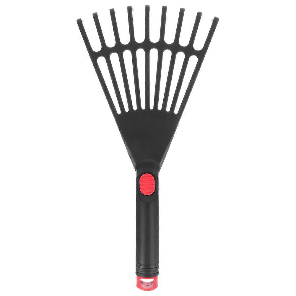 Leaf Rake Plastic Rake Gardening Rake Tool Small Garden Rake with Handle