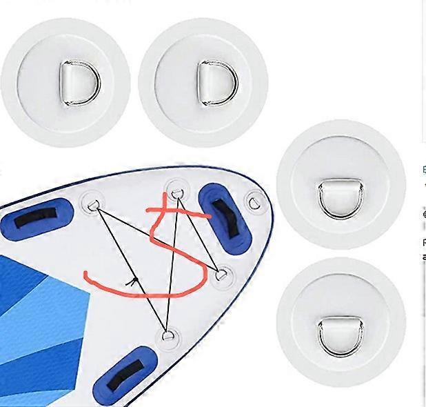 5Pcs D Ring Pads Kayak D Ring PVC Patch Canoe Rafting Accessories for Inflatable Boat Surfboard Paddle Board