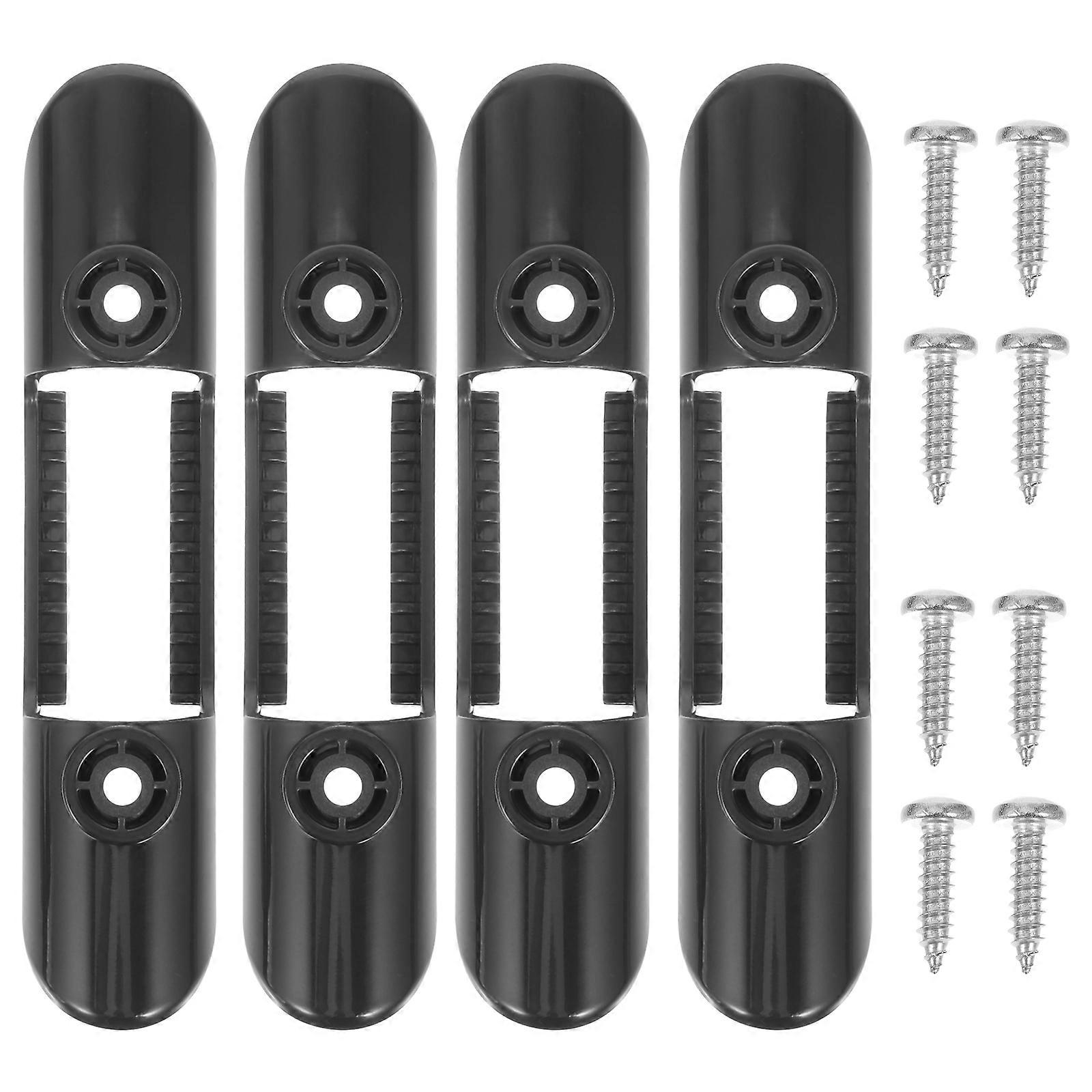 4 Sets of Paddle Fixing Buckle Fixed Paddle Clip Sturdy Paddle Clamp Paddle Holder for Canoes with Screw