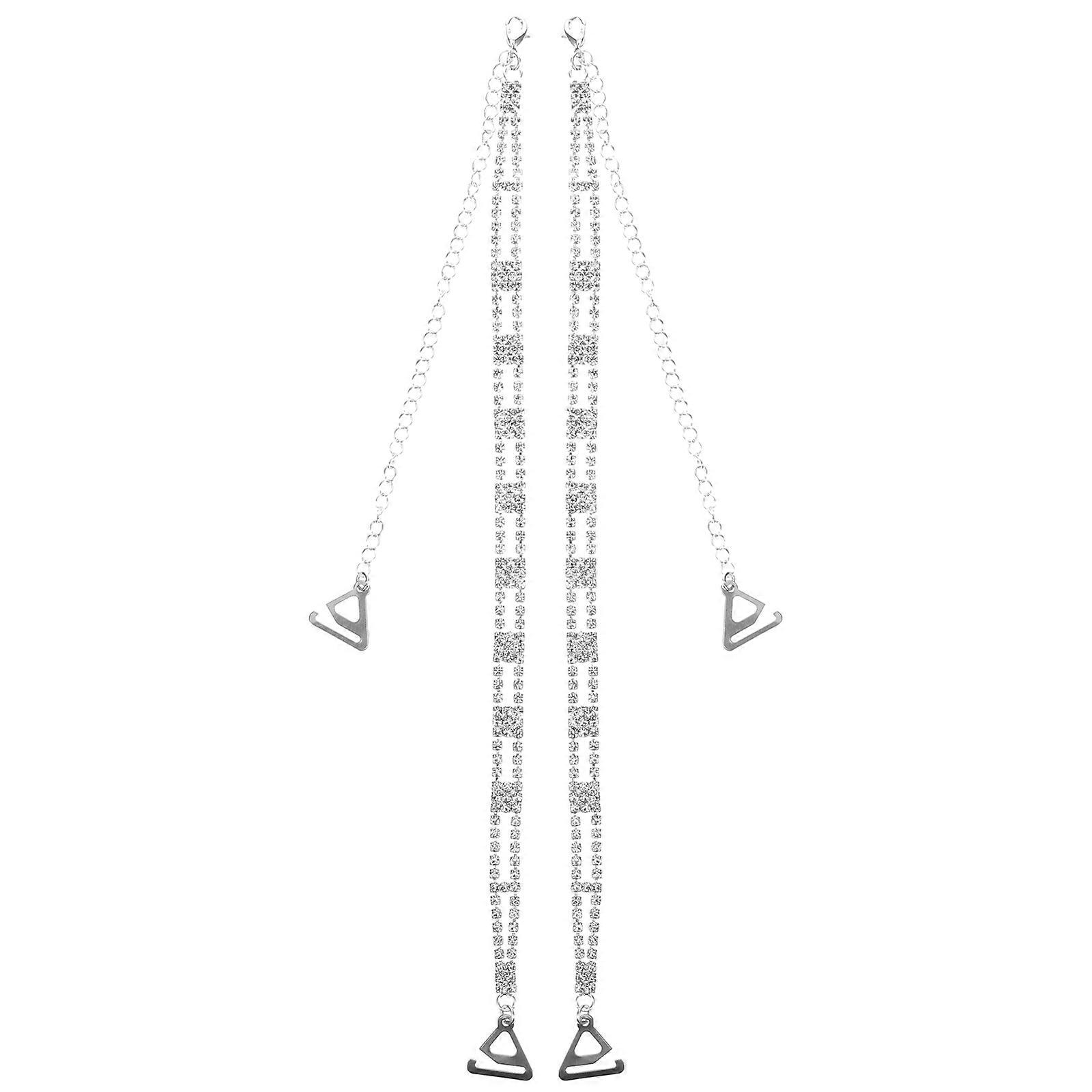 1 par dekorative bh-stropper rhinsten bh-kæde-bh-stropper udskiftning kjolestropper
