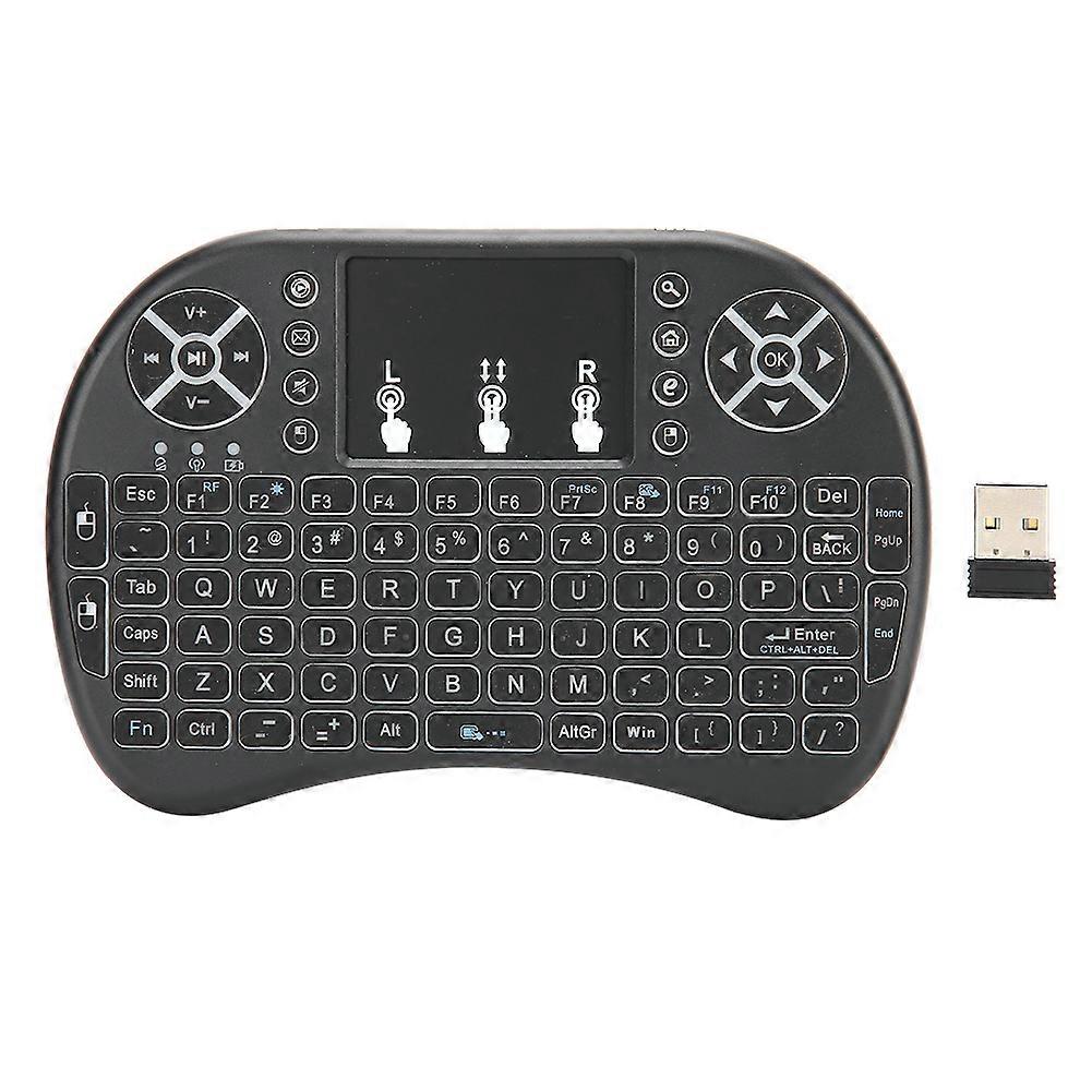 Mini Wireless Keyboard Remote 2.4G USB QWERTY DPI Adjustable for Android TV Box Touchpad