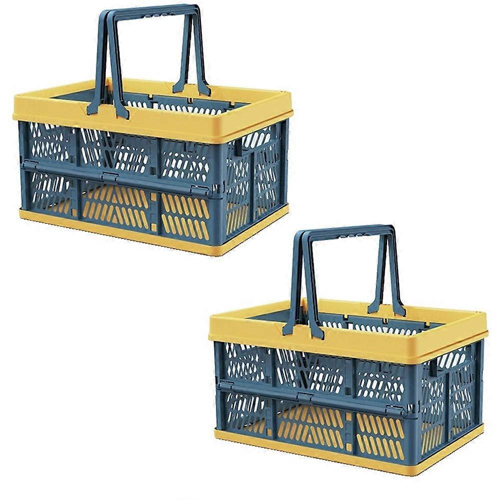 Folding Plastic Storage Basket Folding Storage Basket Folding Basket with Handle
