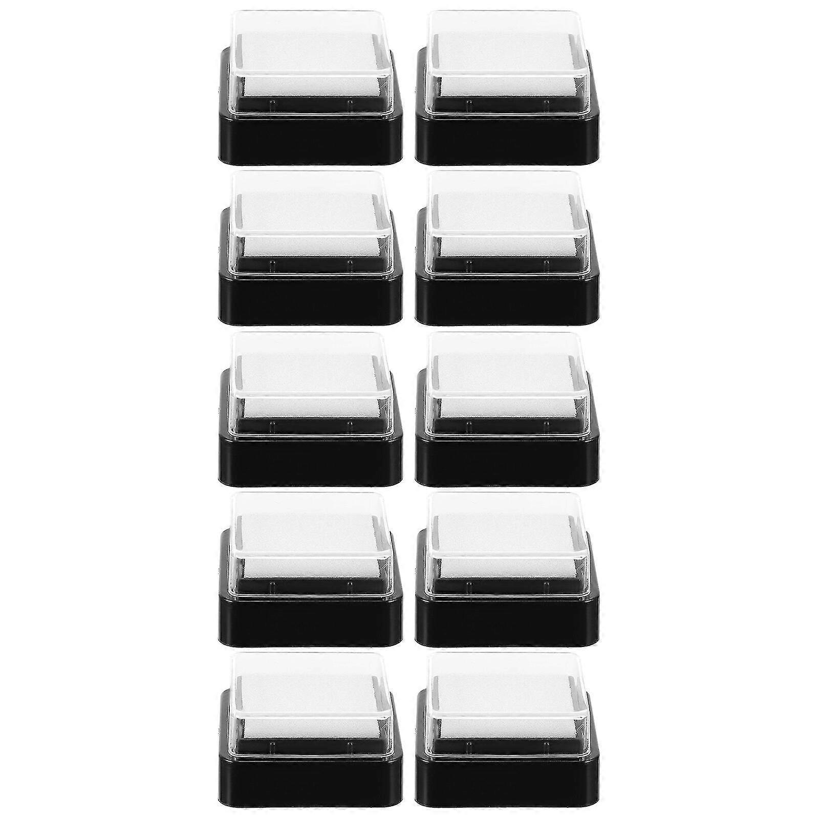 10pcs Blank Ink Pads Empty Ink Pad No Ink Diy Ink Stamp Pad For Ink Refill