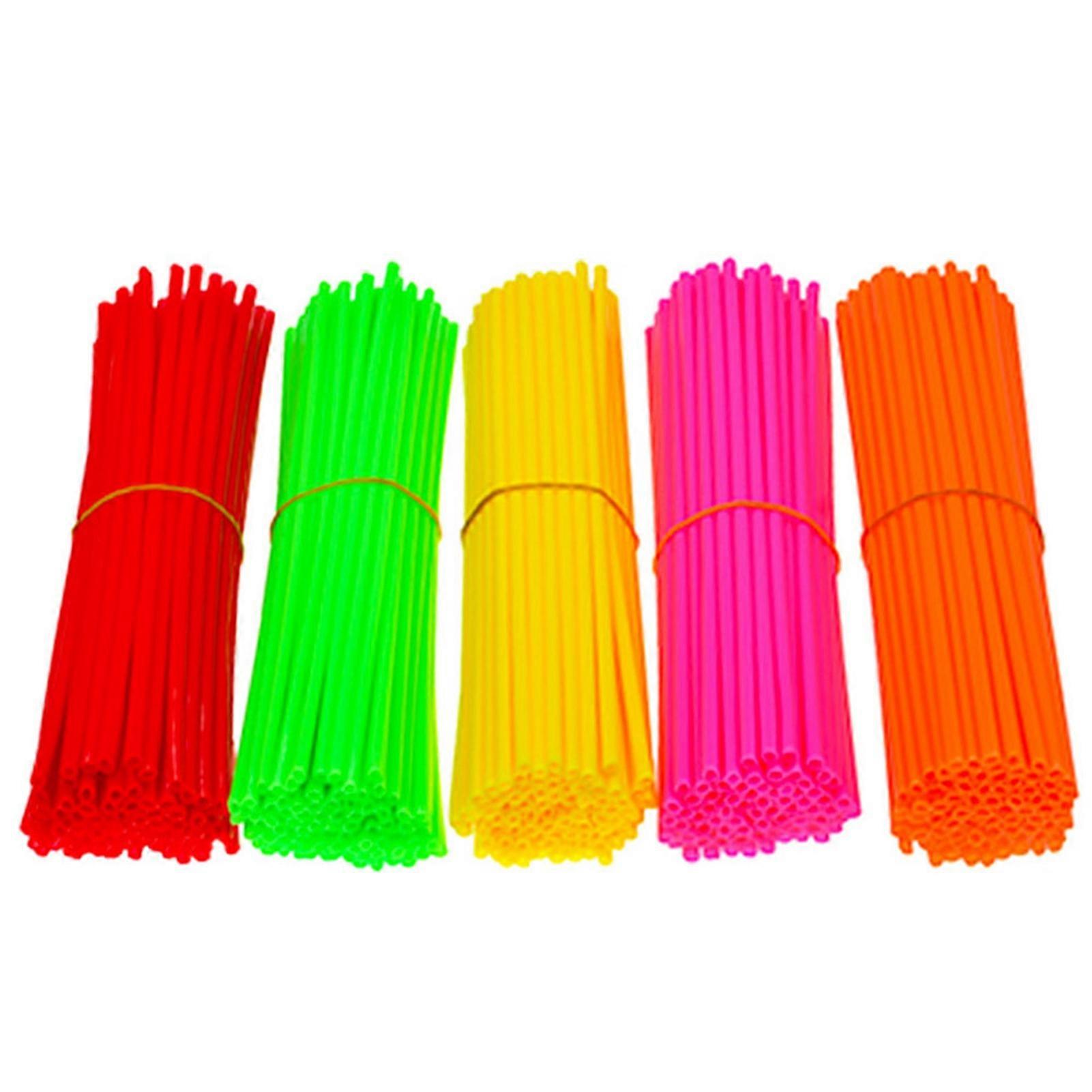 Spoke Covers 72PCS Yellow Trim Wrap Decoration Protector for Motorcycle Dirt Bike Accessories